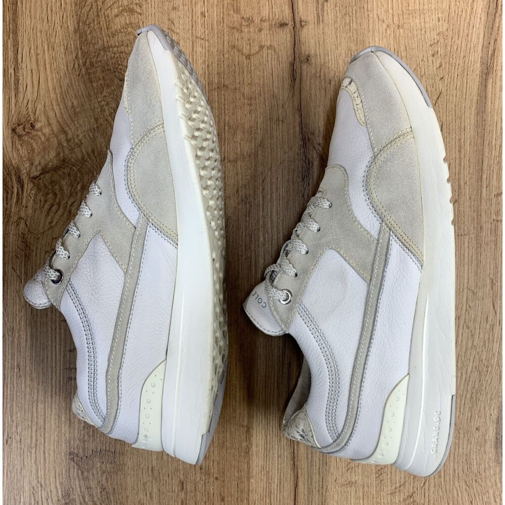 Cole Haan GrandPro Downtown W22935 Women'sCream Leather Sneaker Shoes Size 10 B - Picture 11 of 16